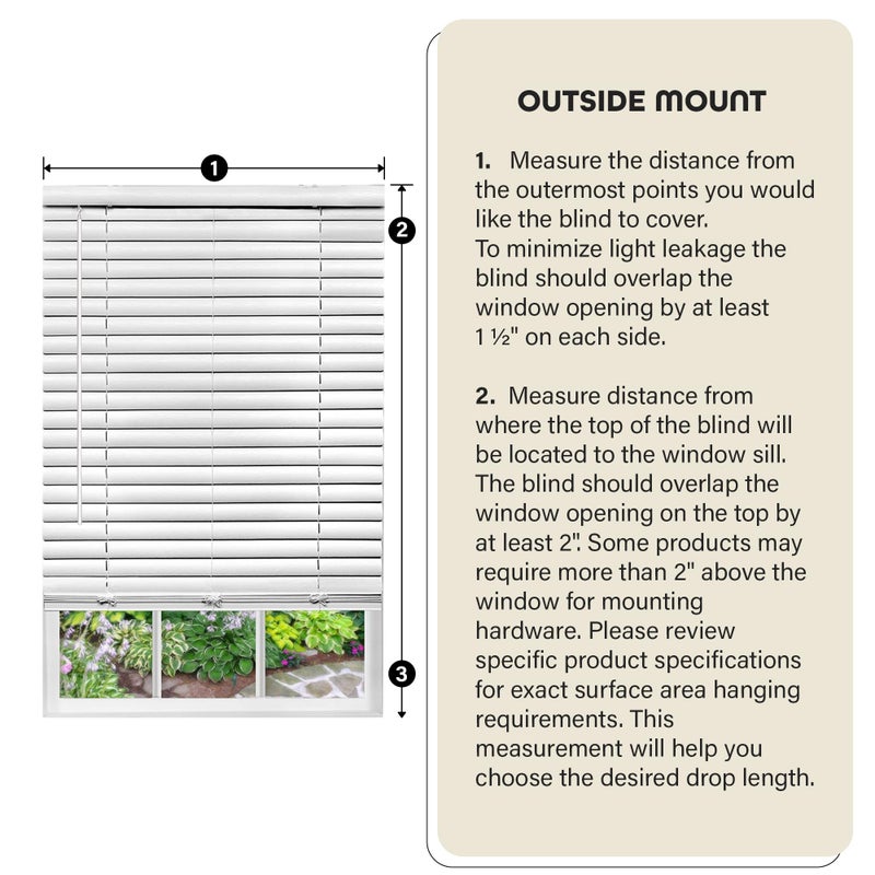 Achim Cordless Room Darkening Venetian Blind - 27 Inch Width, 64 Inch Length, 2" Vinyl Slat Size - Mahogany - GII Luna Light Filtering Horizontal Mini Windows Blinds for Interior by Achim Home Decor - Image 5
